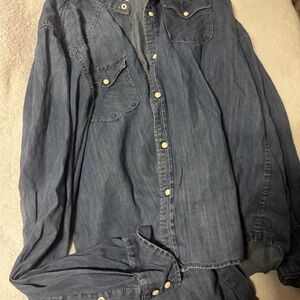 Aeropostale Blue Denim Shirt